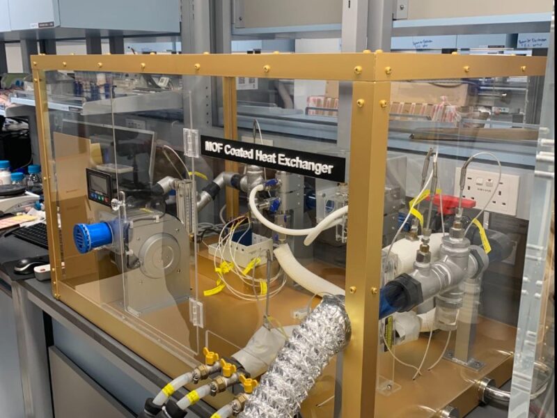 MOF Coated Heat Exchanger Test Rig