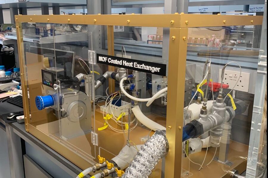MOF Coated Heat Exchanger Test Rig